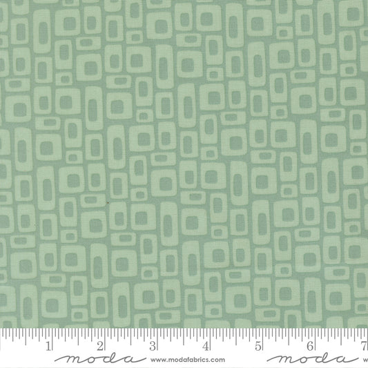 1/2 Yard - Scenery - Marshmallow - Dusty Jade - Elizabeth Hartman - Fabric Yardage - 51273 18
