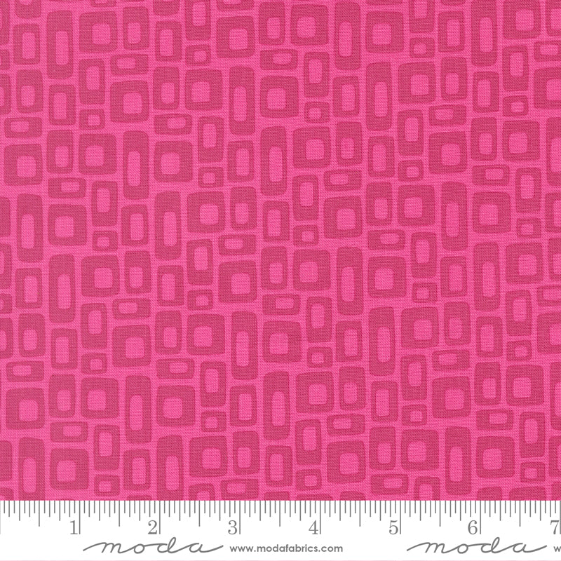 1/2 Yard - Scenery - Marshmallow - Fuchsia - Elizabeth Hartman - Fabric Yardage - 51273 20