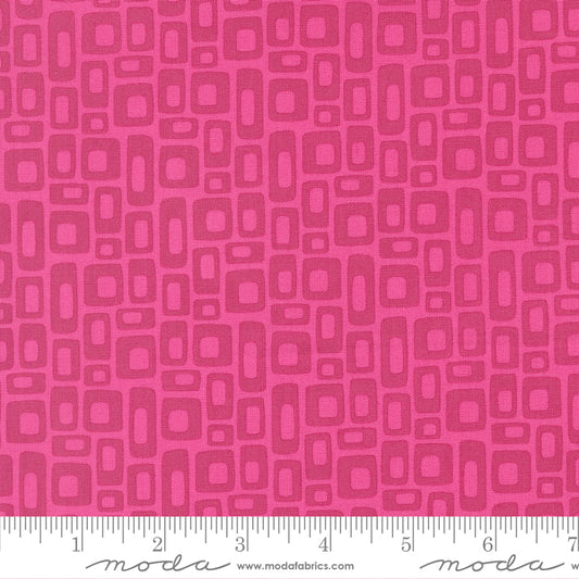 1/2 Yard - Scenery - Marshmallow - Fuchsia - Elizabeth Hartman - Fabric Yardage - 51273 20
