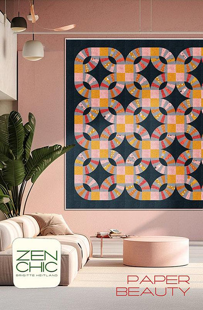 Paper Beauty 2 Quilt Pattern - Zen Chic - Brigitte Heitland - Moda - ZC PA2QP