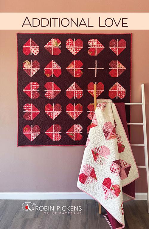 Modèle de quilt "Additional Love" - Pivoine Chérie - Robin Pickens - Moda - RPQP AL169