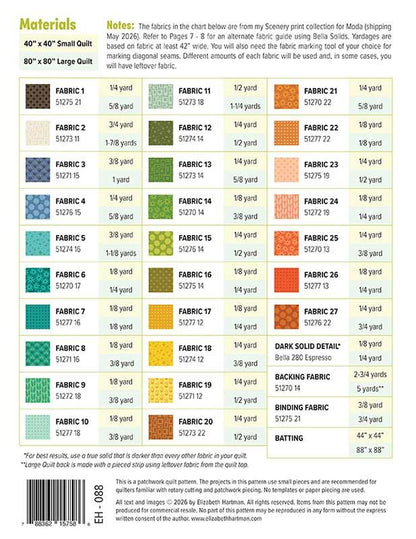 Outdoors Quilt Pattern - Elizabeth Hartman - EH 088
