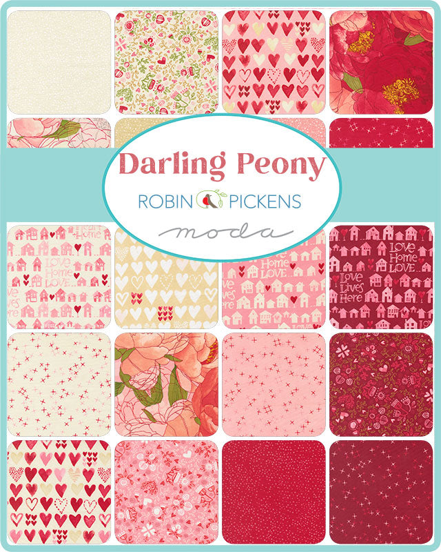 1/2 Yard - Darling Peony - Dotty Thatched - Champagne - Robin Pickens - Moda - Fabric Yardage - 48715 228