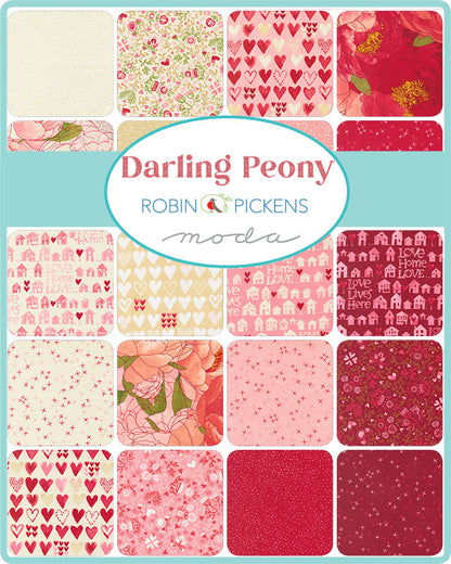 1/2 Yard - Darling Peony - Dotty Thatched - Champagne - Robin Pickens - Moda - Fabric Yardage - 48715 228
