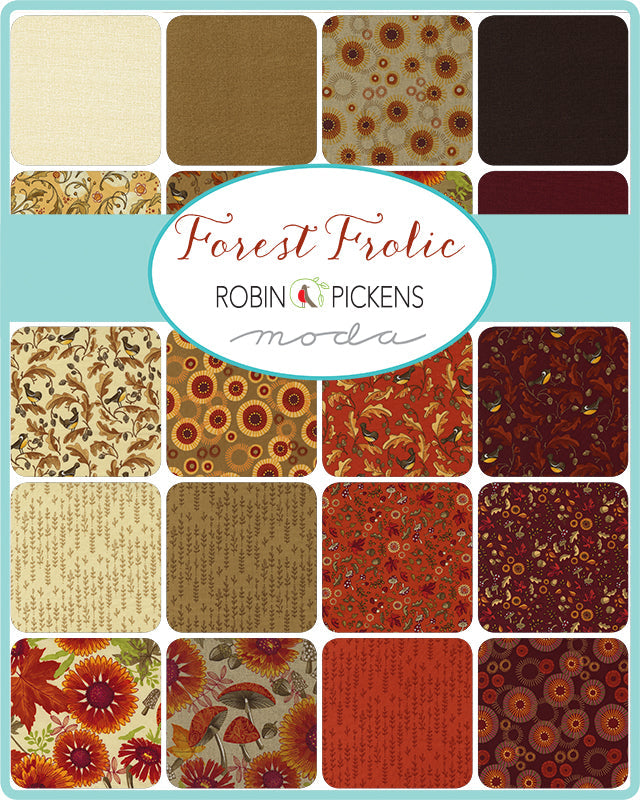 1/2 Yard - Forest Frolic - Caramel - Robin Pickens - Moda - Fabric Yardage - 48743 14