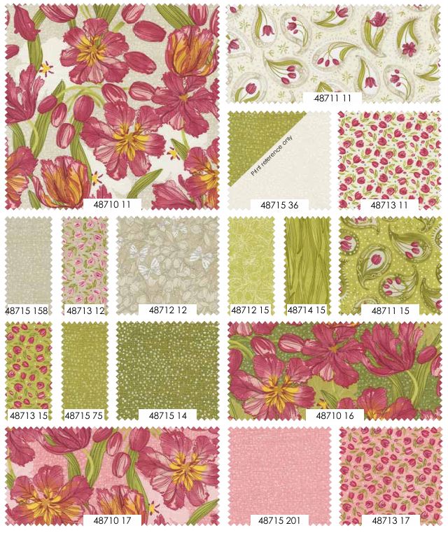 Tulip Tango - Robin Pickens - Moda - 42 Pieces - Layer Cake - 48710LC