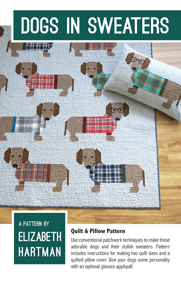 Dogs in Sweaters Quilt Pattern - Elizabeth Hartman - EH 034