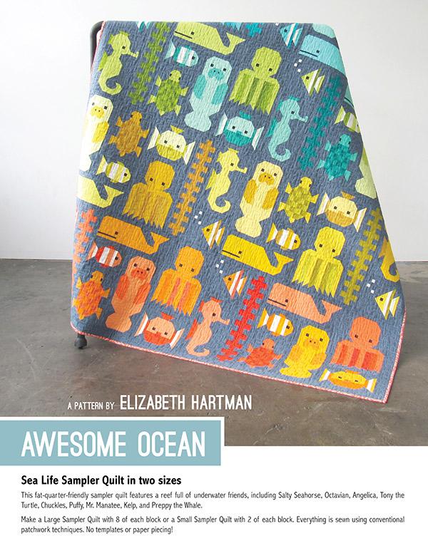 Awesome Ocean Quilt Pattern - Elizabeth Hartman - EH 036