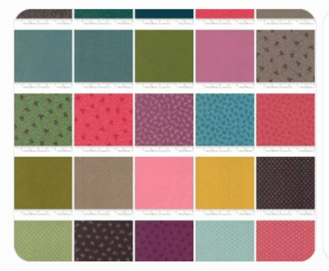Silver Linings in Color - Laundry Basket Quilts  - Moda - 42 Pieces - Charm Pack - RARE