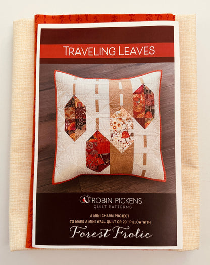 Traveling Leaves Quilt/Pillow Kit - Forest Frolic by Robin Pickens