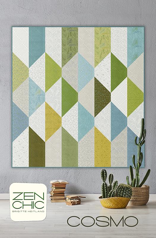 Cosmo Quilt Pattern - Zen Chic - Brigitte Heitland - Moda - ZC CMQP