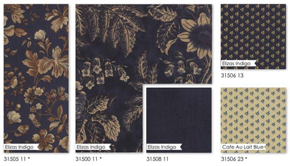 Eliza’s Indigo - Betsy Chutchian - Moda - 42 Pieces - Charm Pack - 31500PP - RARE