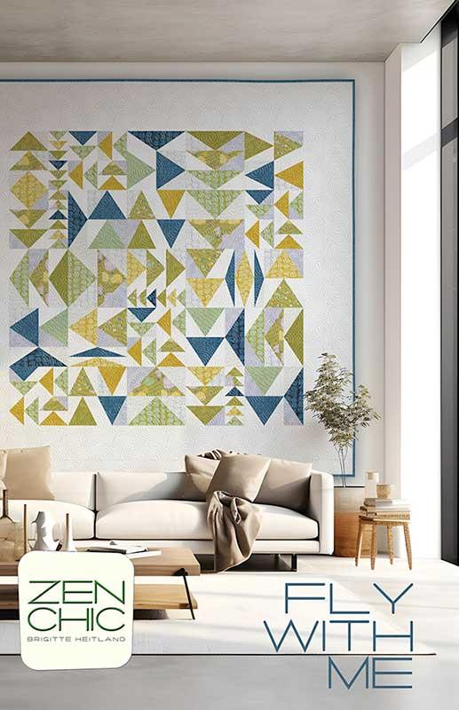 Fly With Me Quilt Pattern - Zen Chic - Brigitte Heitland - Moda - ZC FWQP