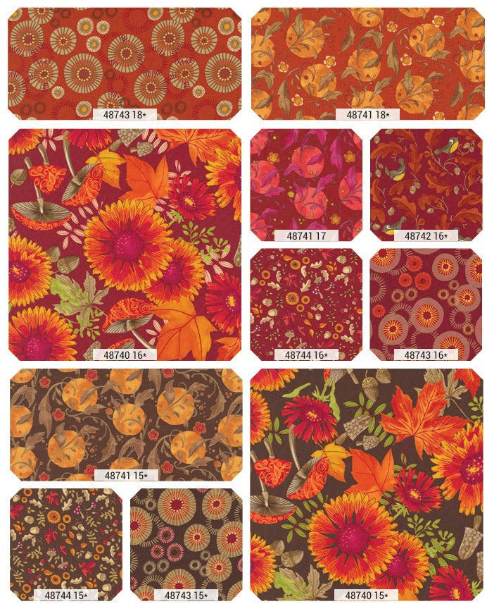 1/2 Yard - Forest Frolic - Chocolate - Robin Pickens - Moda - Fabric Yardage - 48743 15