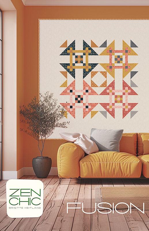Fusion Quilt Pattern - Zen Chic - Brigitte Heitland - Moda - ZC FUQP