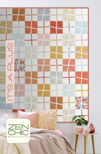 It's a Plus Quilt Pattern - Zen Chic - Brigitte Heitland - Moda - ZC PLQP