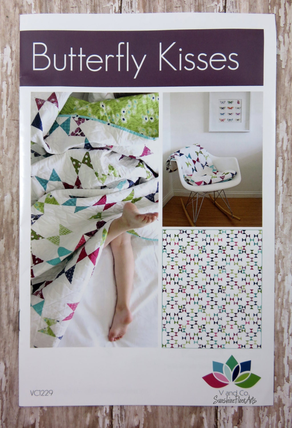 SALE!! Butterfly Kisses Quilt Pattern - Moda- V and Co. - Vanessa Christenson - VC 1229