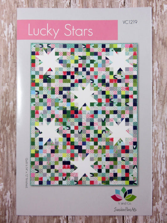 SALE!! Lucky Stars Quilt Pattern - Moda- V and Co. - Vanessa Christenson - VC 1219