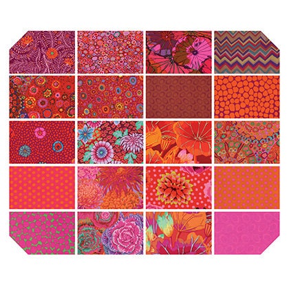 SALE!! Kaffe Fassett Classics - Westminster - 20 Pieces - Fat Quarter Bundle - Lipstick