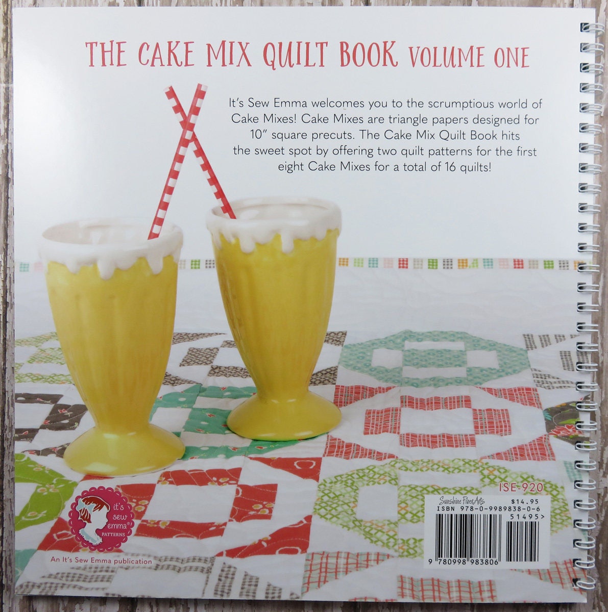 The Cake Mix Quilt Book - Volume One - It's Sew Emma - Moda Cake Mix Recipe Cards - ISE 920