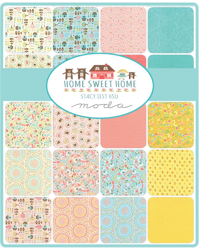 SALE!! Home Sweet Home - Stacy Iest Hsu - Moda - 40 Strips - Jelly Roll - 20570JR