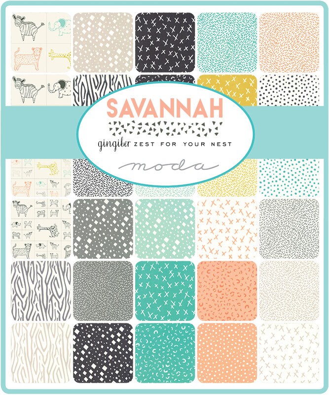 SALE!! 1/2 Yard - Savannah - Leopard Spots - Peacock - Gingiber - Stacie Bloomfield - Moda - 48225 16