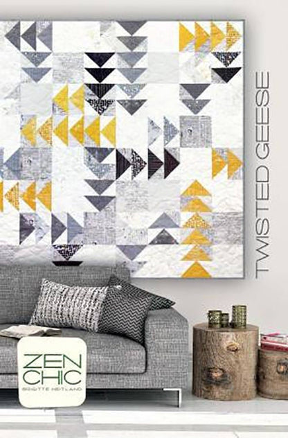 Twisted Geese Quilt Pattern - Zen Chic - Brigitte Heitland - Moda - TGQP