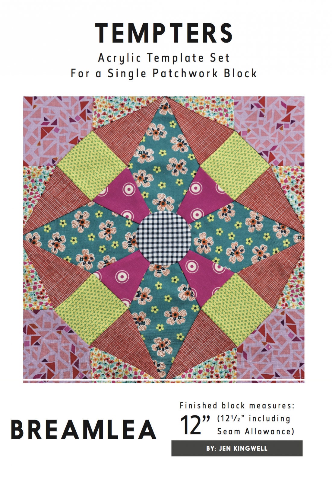 Breamlea - Tempter Templates - Jen Kingwell - Acrylic Templates - JKD 5491