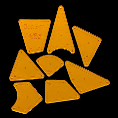 Bon Bon - Tempter Templates - Jen Kingwell - Acrylic Templates - JKD 5408