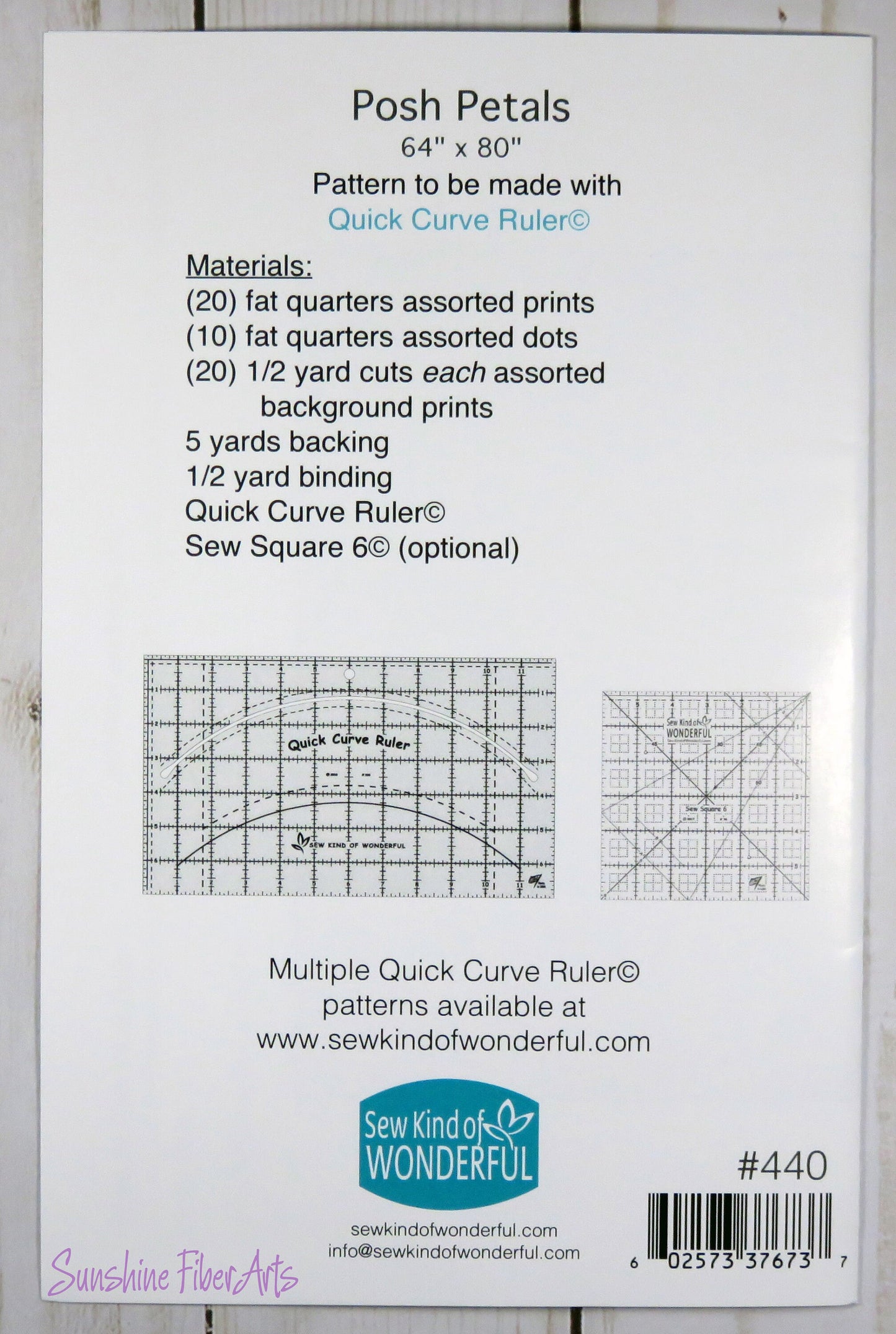 SALE!! Posh Petals Quilt Pattern - Sew Kind of Wonderful - SKW 440