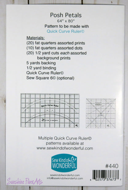 SALE!! Posh Petals Quilt Pattern - Sew Kind of Wonderful - SKW 440