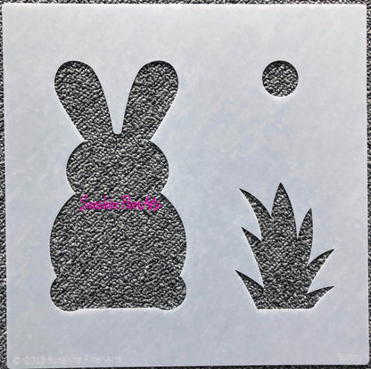 Stencil - Bunny - Sunshine Fiber Arts - SFA1000