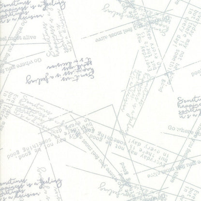 SALE!! 1/2 Yard - Modern Background More Paper - Happy - White - Zen Chic - Brigitte Heitland - Moda - Fabric Yardage - 1674 18