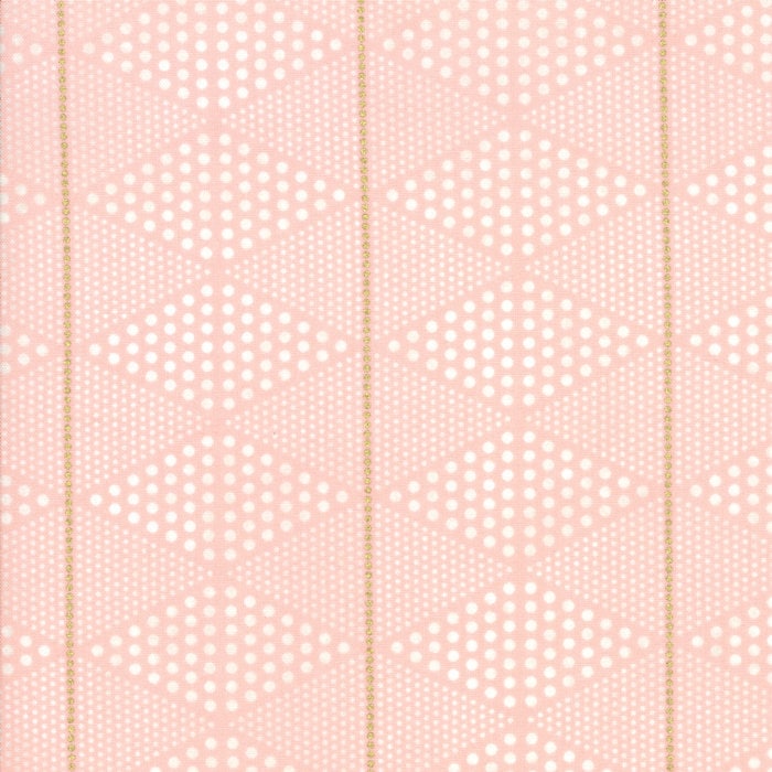 SALE!! 1/2 Yard - Day in Paris - Bubble Gum - Metallic Pink - Zen Chic - Brigitte Heitland - Moda - Fabric Yardage - 1684 13M