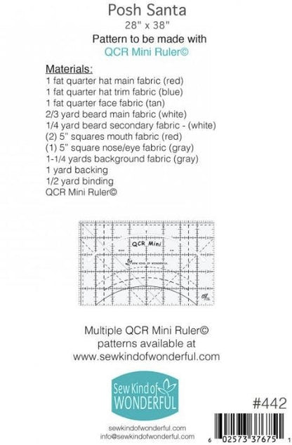 Posh Santa Quilt Pattern - Sew Kind of Wonderful - SKW 442