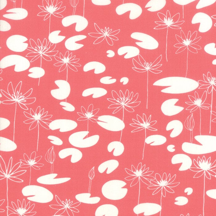 Sale!! 1/2 Yard - Botanica - Monet - Geranium - Crystal Manning - Moda - Fabric Yardage - 11843 13