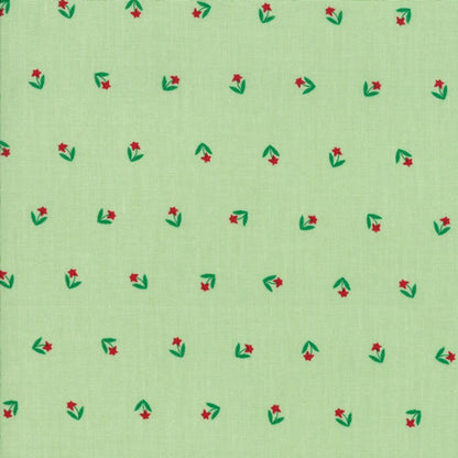 SALE!! 1/2 Yard - Merry Merry Snow Days - Spearmint - Bunny Hill Designs - Moda - Fabric Yardage - 2944 12