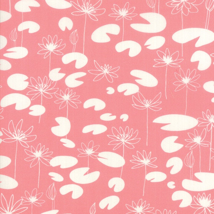 Sale!! 1/2 Yard - Botanica - Monet - Pink - Crystal Manning - Moda - Fabric Yardage - 11843 12