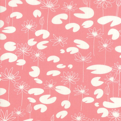 Sale!! 1/2 Yard - Botanica - Monet - Pink - Crystal Manning - Moda - Fabric Yardage - 11843 12