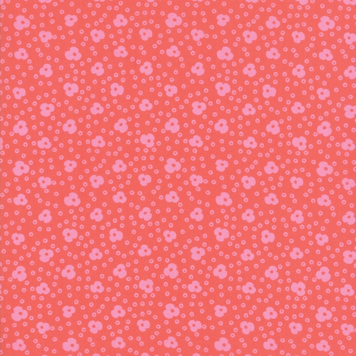 Sale!! 1/2 Yard - Botanica - Little Jeanie - Geranium - Crystal Manning - Moda - Fabric Yardage - 11845 14