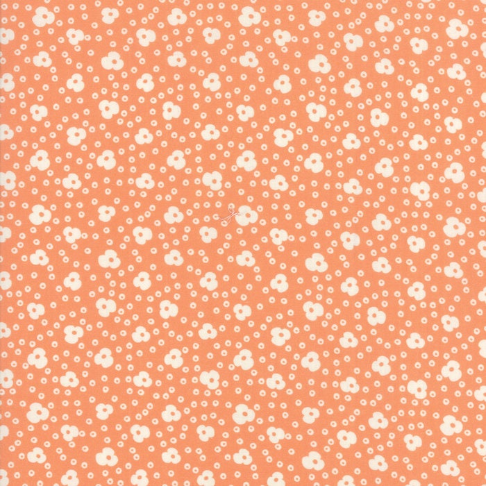 Sale!! 1/2 Yard - Botanica - Little Jeanie - Peach Blossom - Crystal Manning - Moda - Fabric Yardage - 11845 23