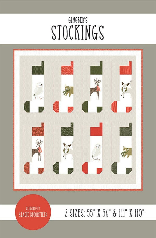 Stockings Quilt Pattern - Merriment - Stacie Bloomfield - Gingiber - Moda - GB 029