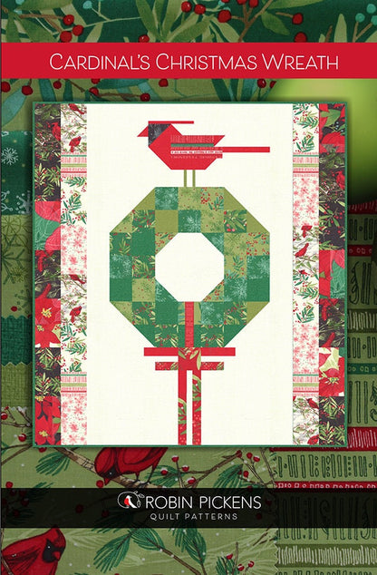 Cardinal's Christmas Wreath Quilt Pattern - Splendid - Robin Pickens - Moda - RPQP CCW119