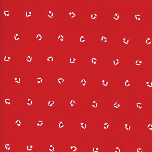 SALE!! 1/2 Yard - Merry Merry Snow Days - Red - Bunny Hill Designs - Moda - Fabric Yardage - 2944 11