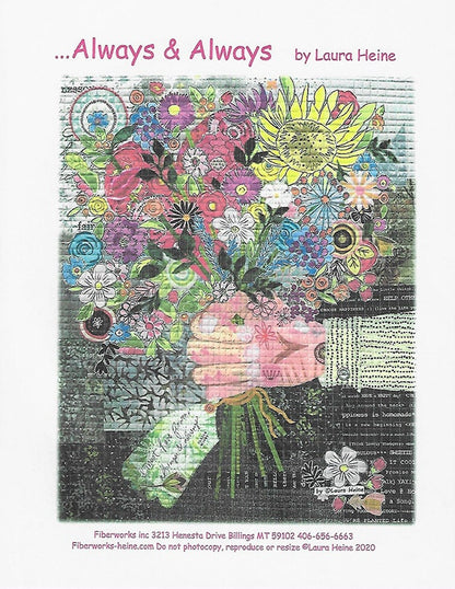 SALE!! Always & Always Collage Quilt Pattern - Laura Heine - Fiberworks - LHFW ALWAYS