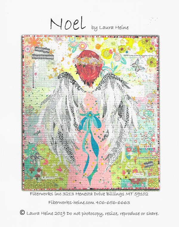 Noel Collage Quilt Pattern - Laura Heine - Fiberworks - LHFW NOEL