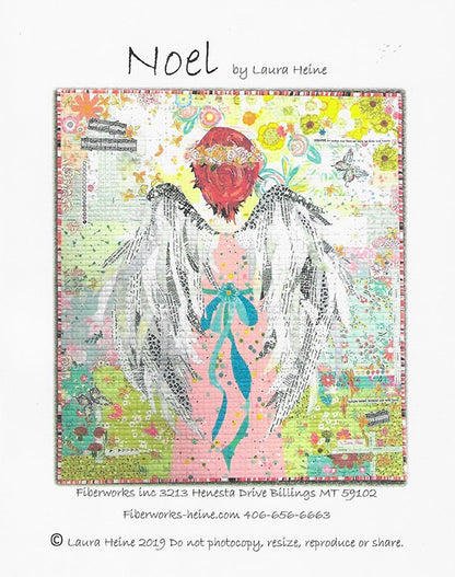 Noel Collage Quilt Pattern - Laura Heine - Fiberworks - LHFW NOEL