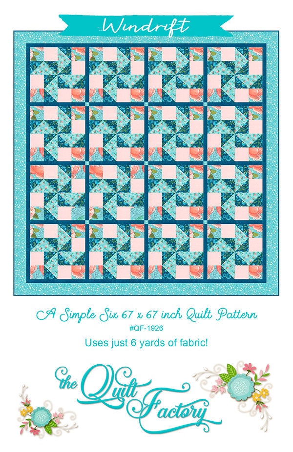 SALE!! Windrift Quilt Pattern - Abby Rose - The Quilt Factory - Moda - QF 1926
