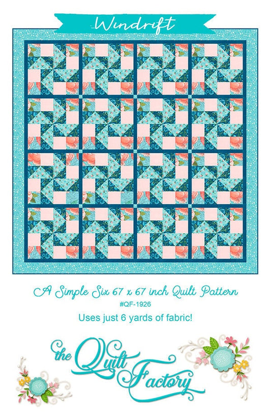 SALE!! Windrift Quilt Pattern - Abby Rose - The Quilt Factory - Moda - QF 1926