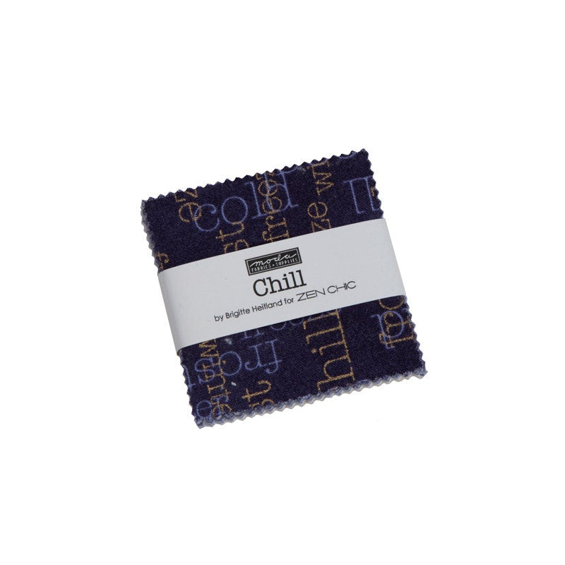 SALE!! Chill - Zen Chic - Brigitte Heitland - Moda - 42 Pieces - Mini Charm - 1710MC